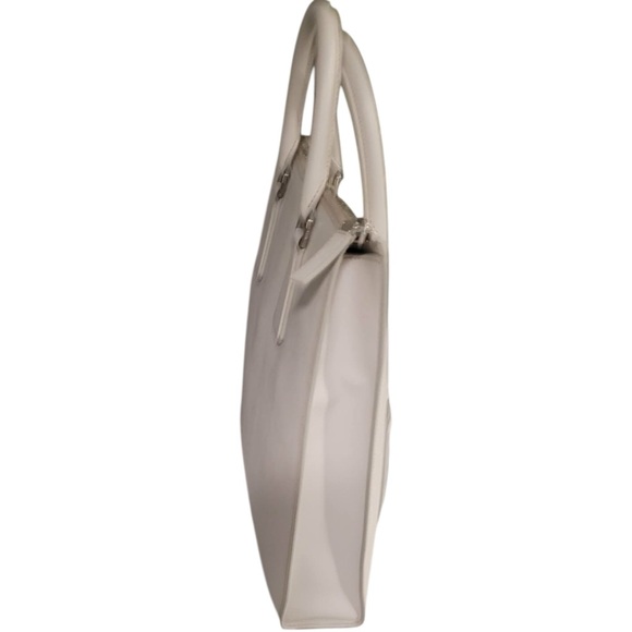 👜🍄🟫 PRADA Saffiano Leather Laptop Tote – Bone / Mushroom 🍄🟫👜 - Picture 4 of 15